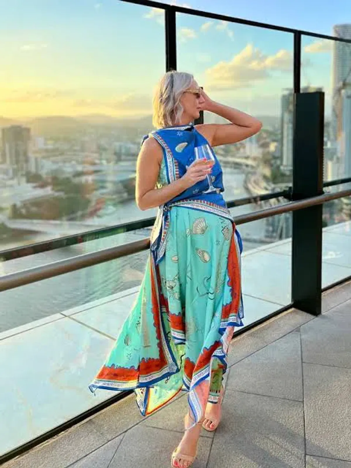 Alemais Surrealist Summer Scarf Dress size 10 - Image 2