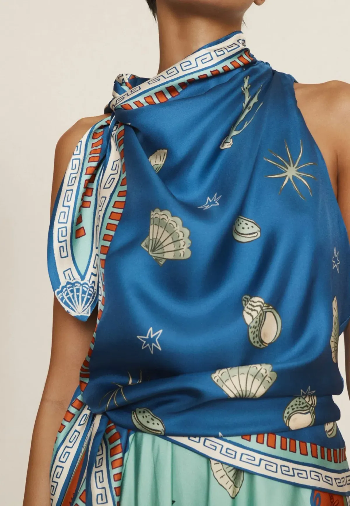 Alemais Surrealist Summer Scarf Dress size 10 - Image 6