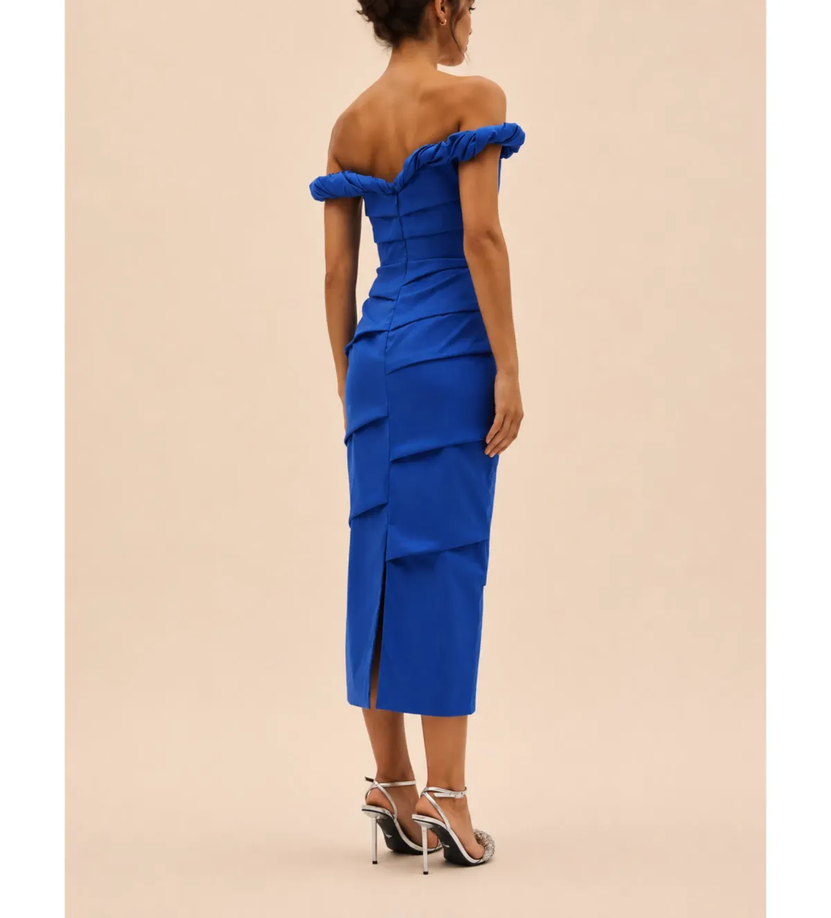 Rachel Gilbert Asha Midi Dress in Blue Size 3/AU12 - Image 2