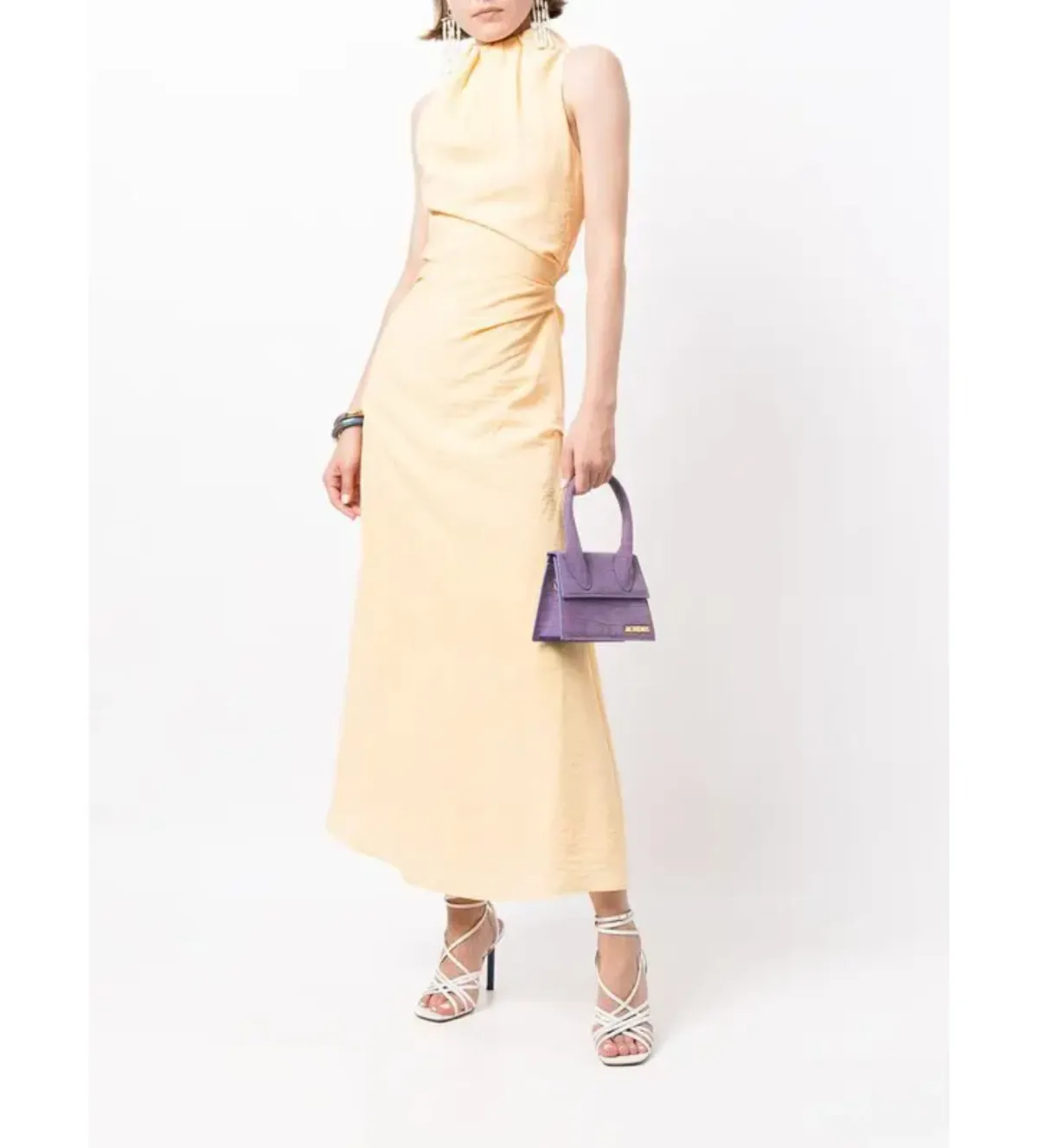 Rachel Gilbert Archie Sleeveless Dress in Yellow Size 0/AU6 - Image 1