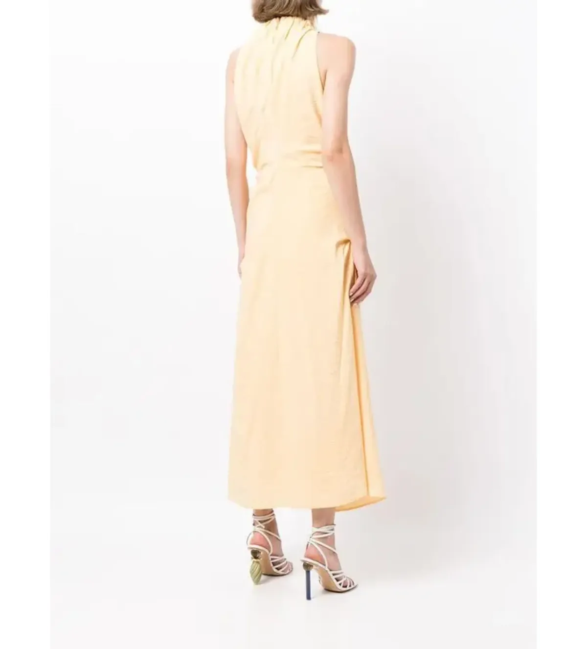 Rachel Gilbert Archie Sleeveless Dress in Yellow Size 4/AU14 - Image 3