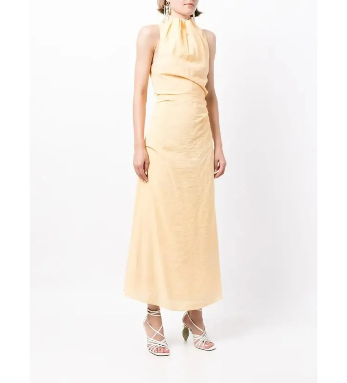 Rachel Gilbert Archie Sleeveless Dress in Yellow Size 4/AU14 - Image 2