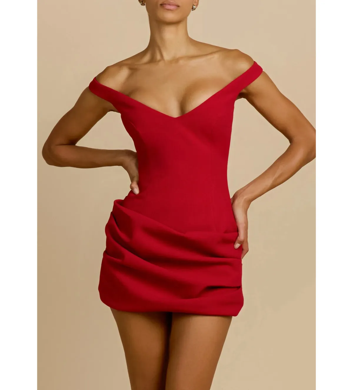 Arcina Ori Avery Mini Dress Red Size S/AU8 - Image 2