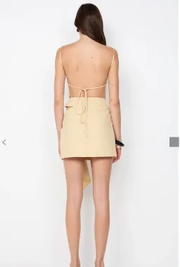 Bec & Bridge Vara drape mini dress size 8 for rent on The Volte - image 2
