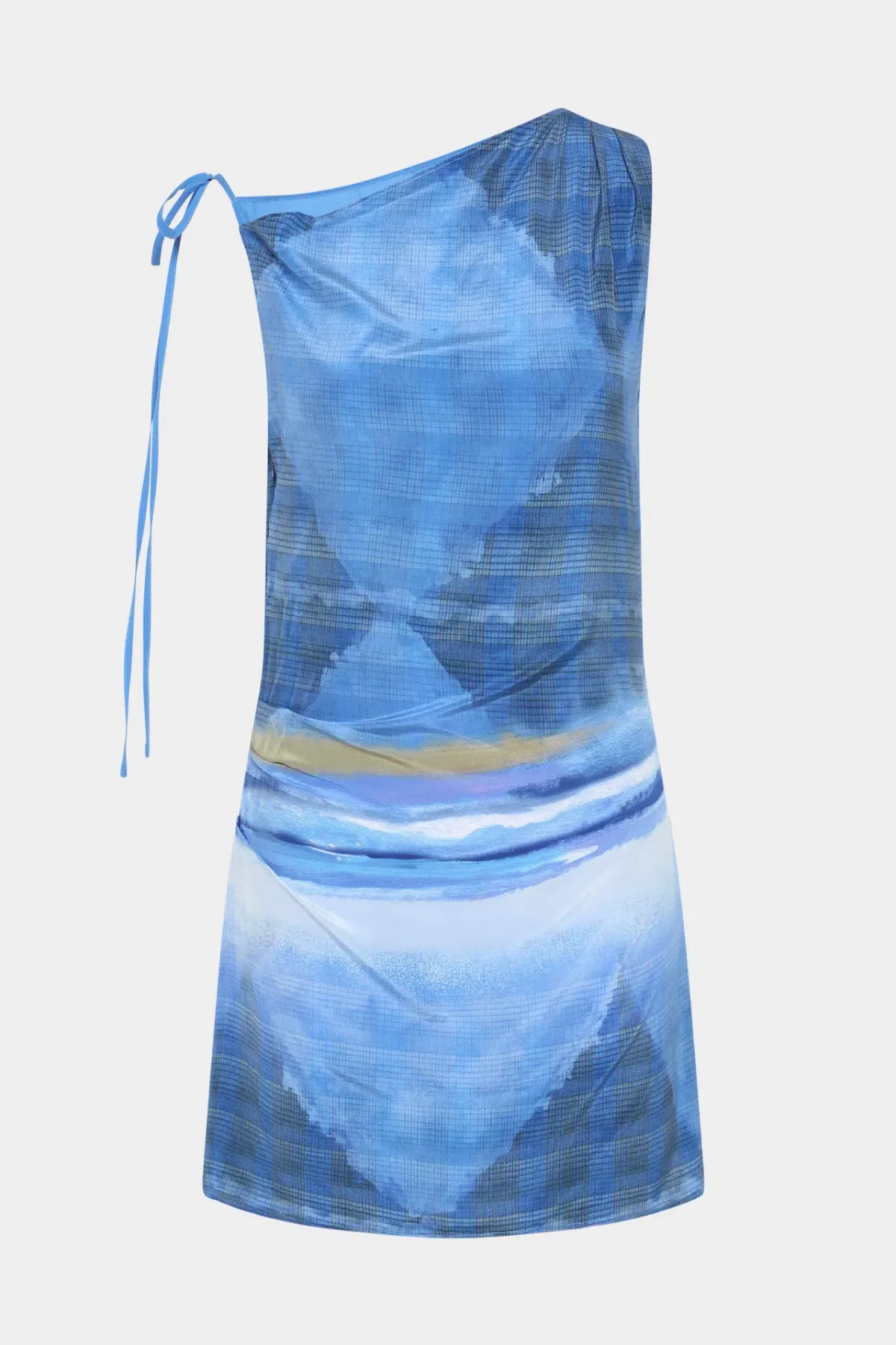 Sir the Label Isla Mini Dress in Estela Azul Blue Size 10 - Image 4
