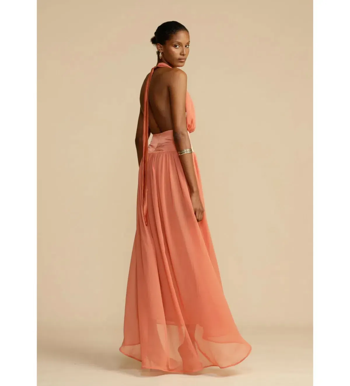 Arcina Ori Serena Dress Coral Size XS / AU 6 - Image 2