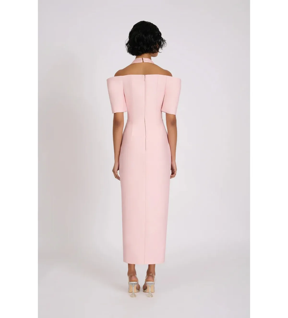 Eliya The Label Solara Midi Dress Pink Size M AU 10 - Image 4