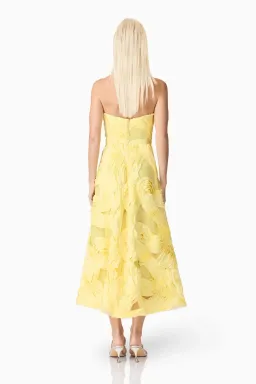 ELLIATT ASHER MIDI Dress in YELLOW SIZE 10 / M for rent on The Volte - image 5