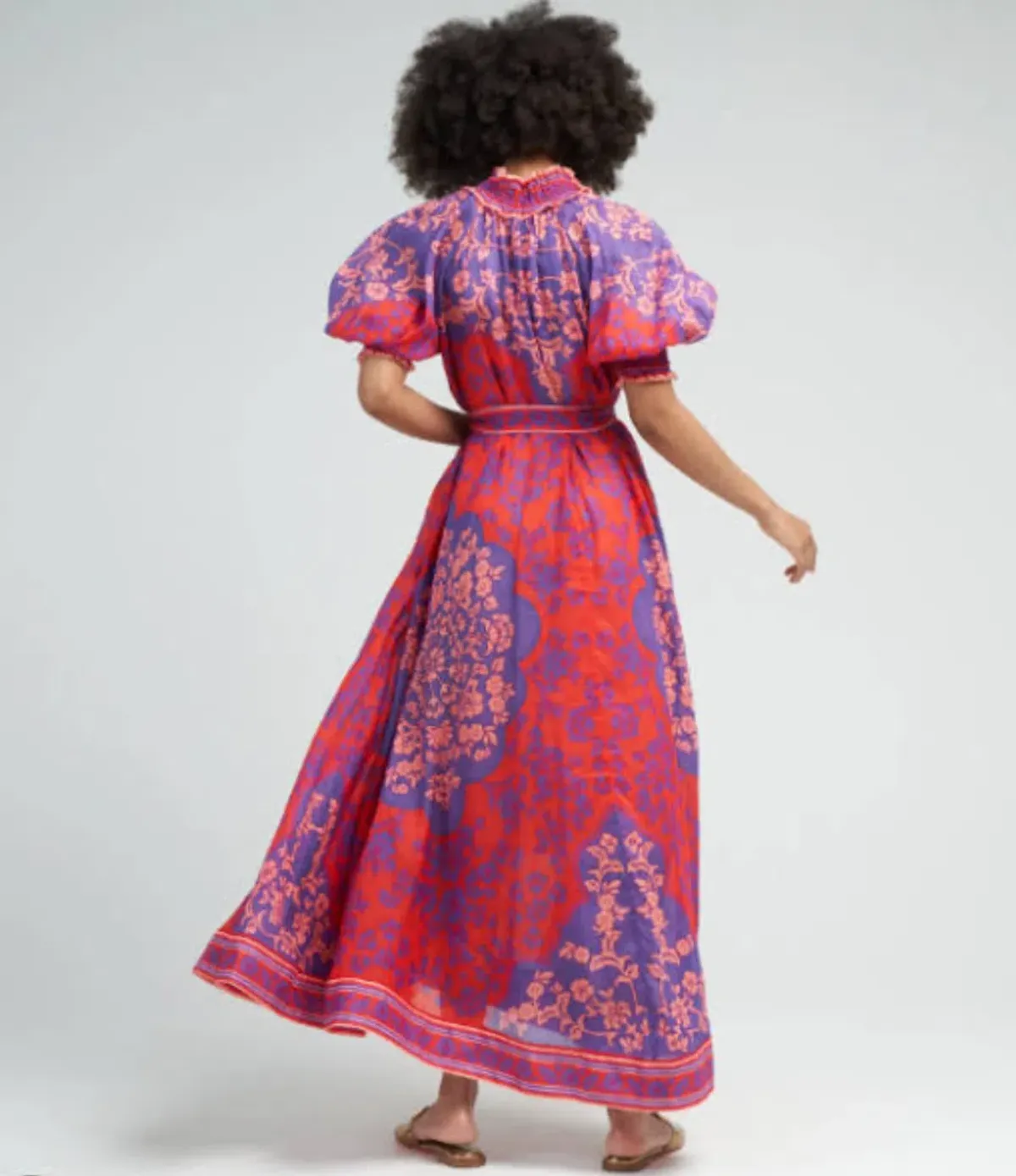 Zimmermann Raie Swing Maxi Dress in Multi Size 0 AU 8 - Image 2