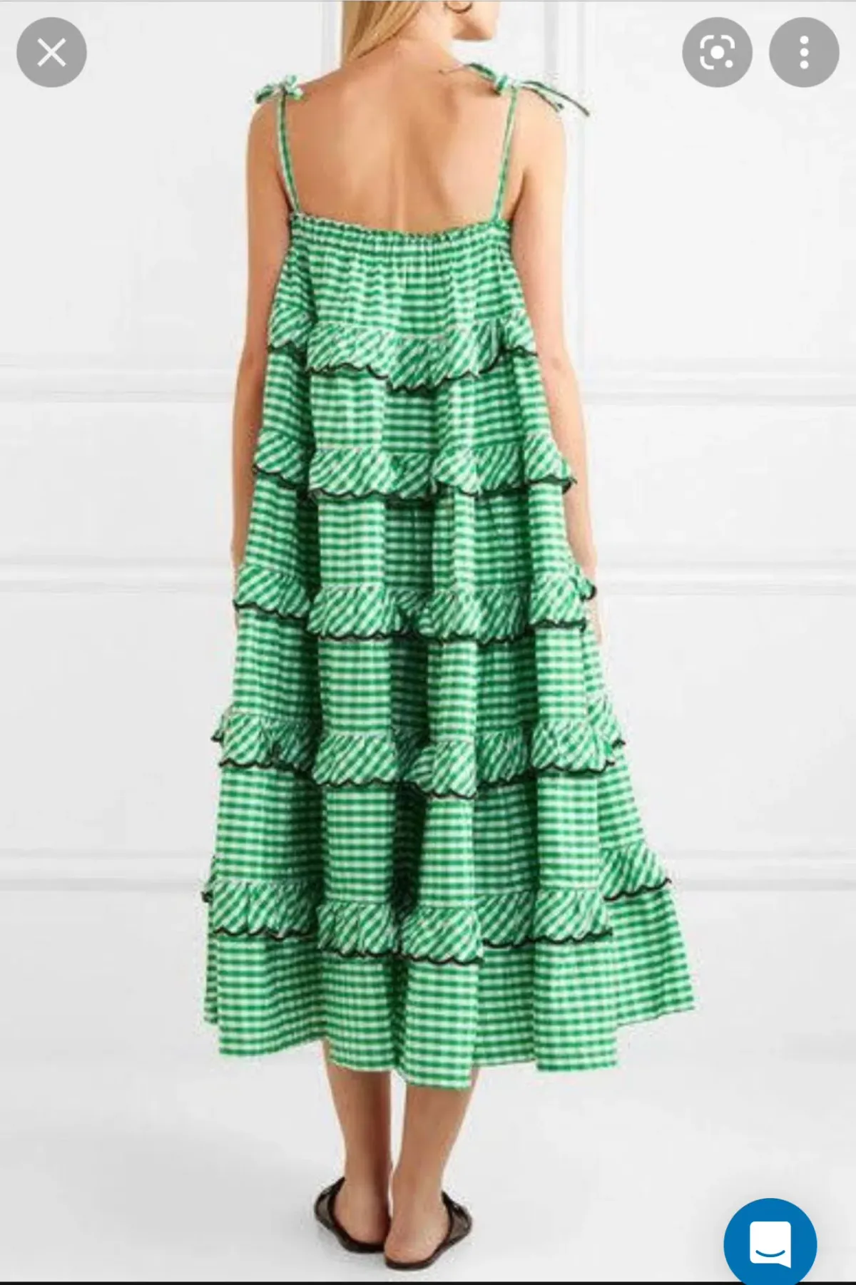 Innika Choo Frill Maxi Dress One Size - Image 3