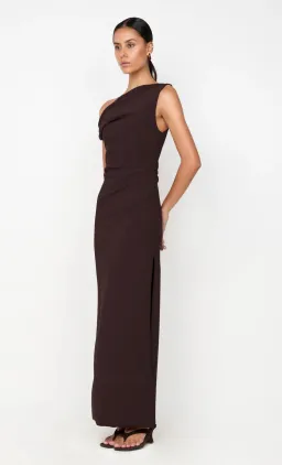 Bec and Bridge Leora Asym Maxi Dress in Dark Chocolate Size 12 for rent on The Volte - image 5