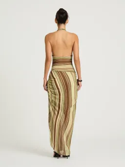 Benni Marnie Maxi Dress size 6 Earth Stripe for rent on The Volte - image 7