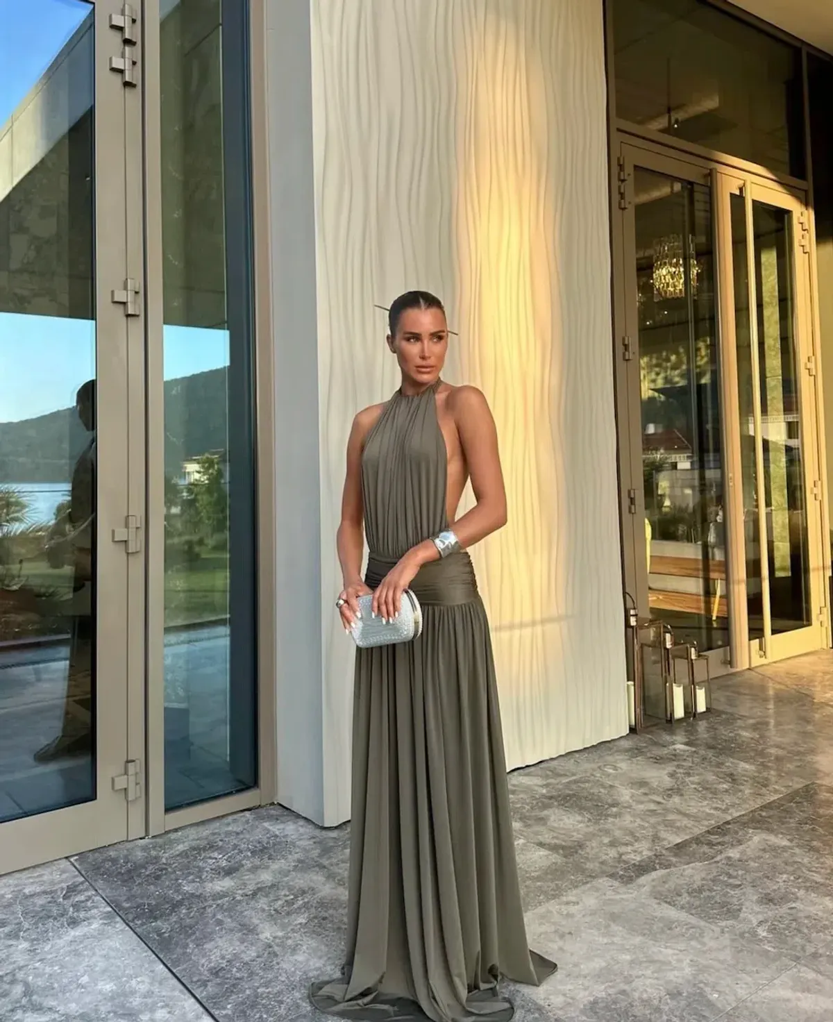 Arcina Ori Santina Dress Khaki Size XS / AU 6 - Image 1
