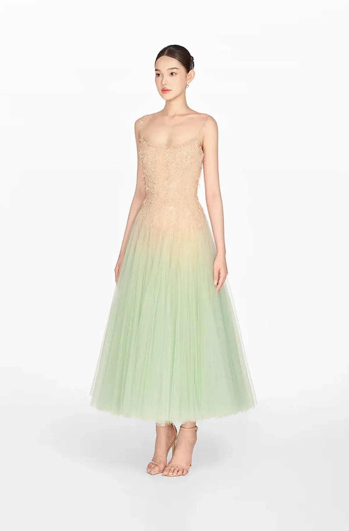 Montsand Mint Ombre Lace Midi Dress Size XS / AU 6 - Image 2