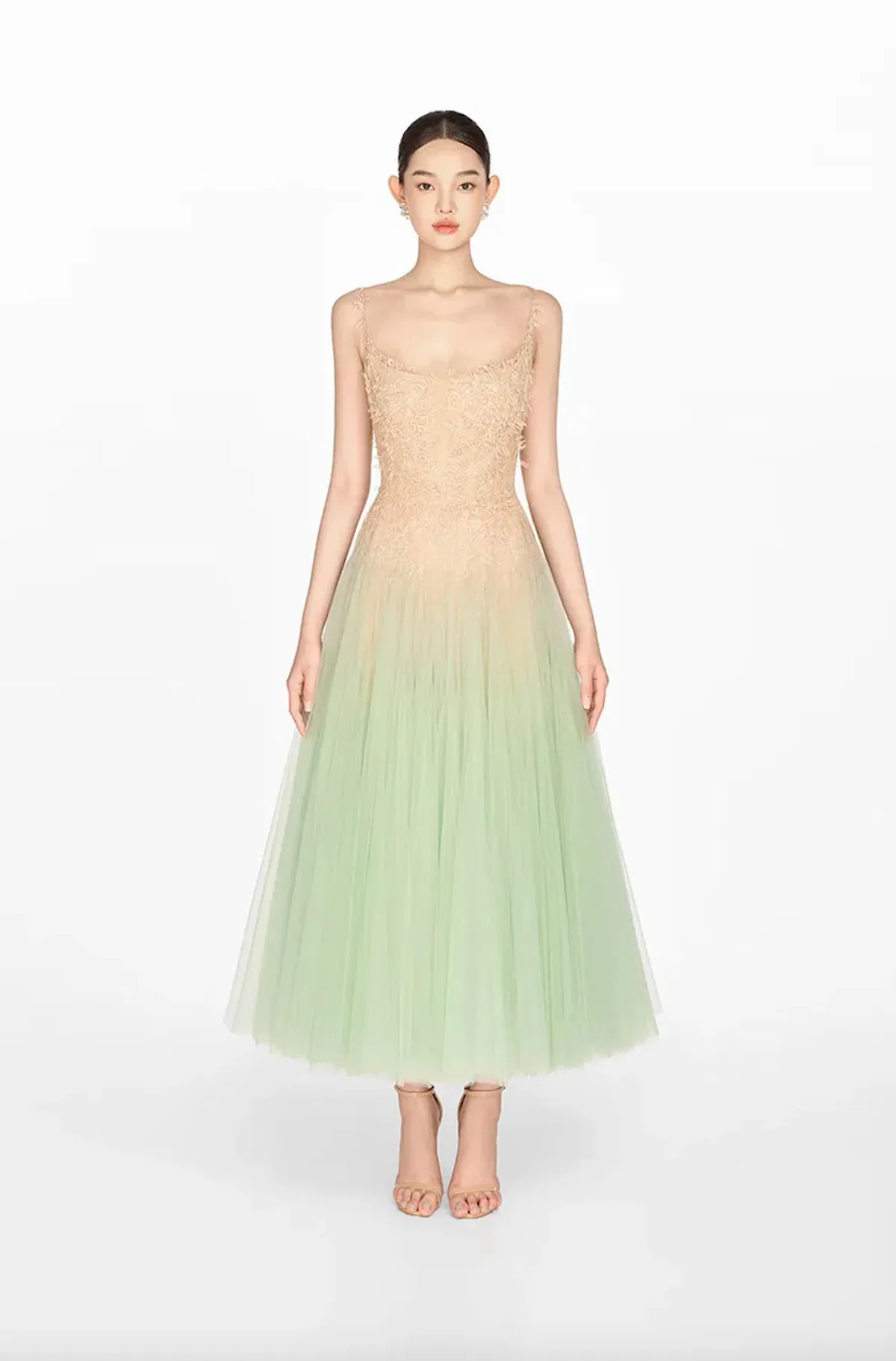 Montsand Mint Ombre Lace Midi Dress Size XS / AU 6 - Image 1
