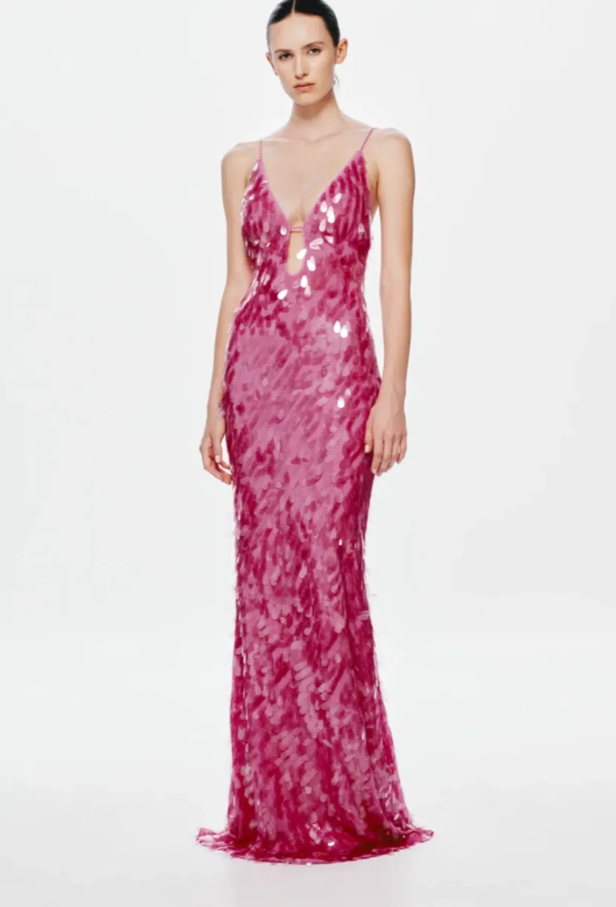 MISHA THE SAPPHIRE SEQUIN DRESS in Fuchsia Pink Size S/AU 8 - Image 1