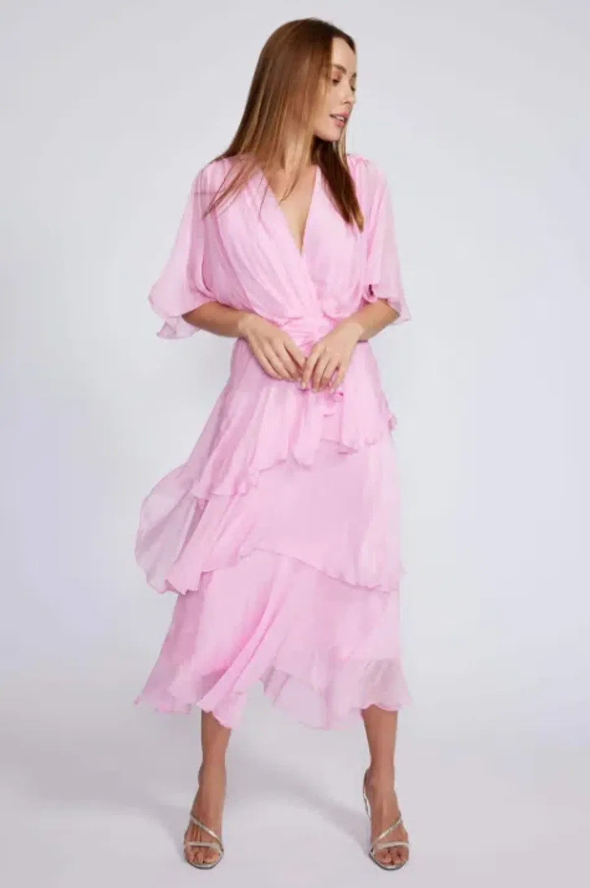 La Strada 3 Layer Crossover midi pink size medium - Image 1