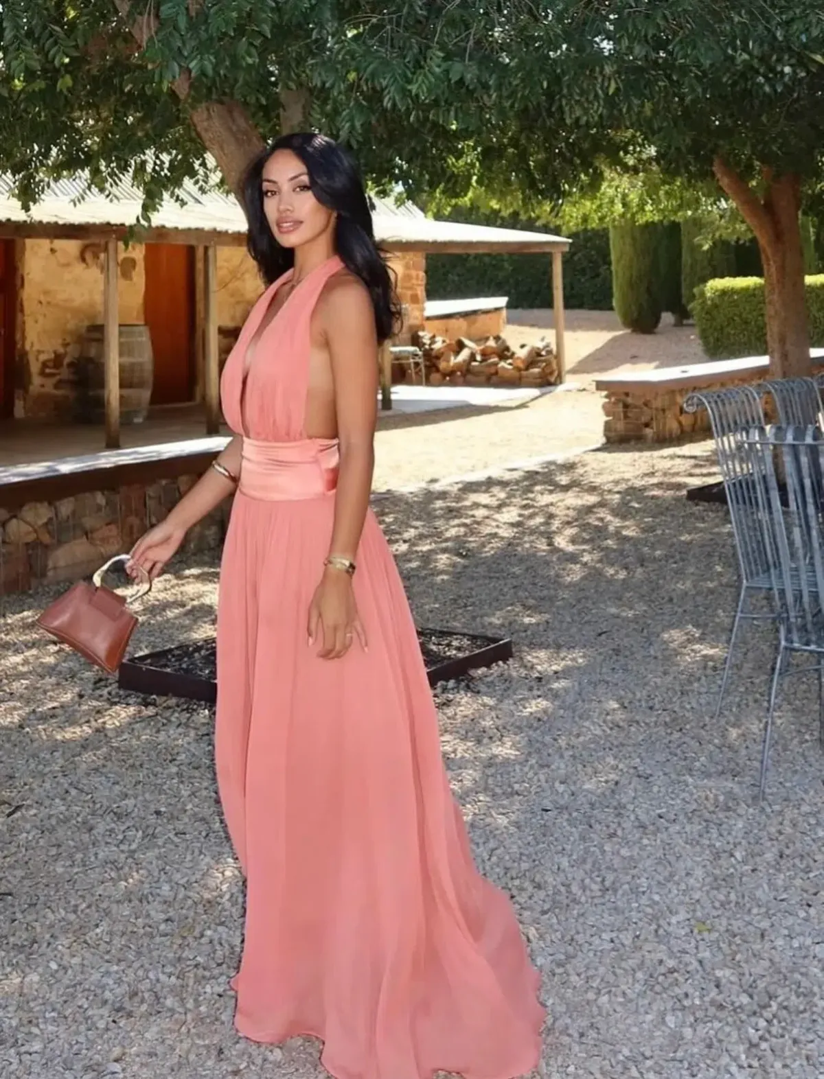 ARCINA ORI SERENA DRESS CORAL SIZE M - Image 2