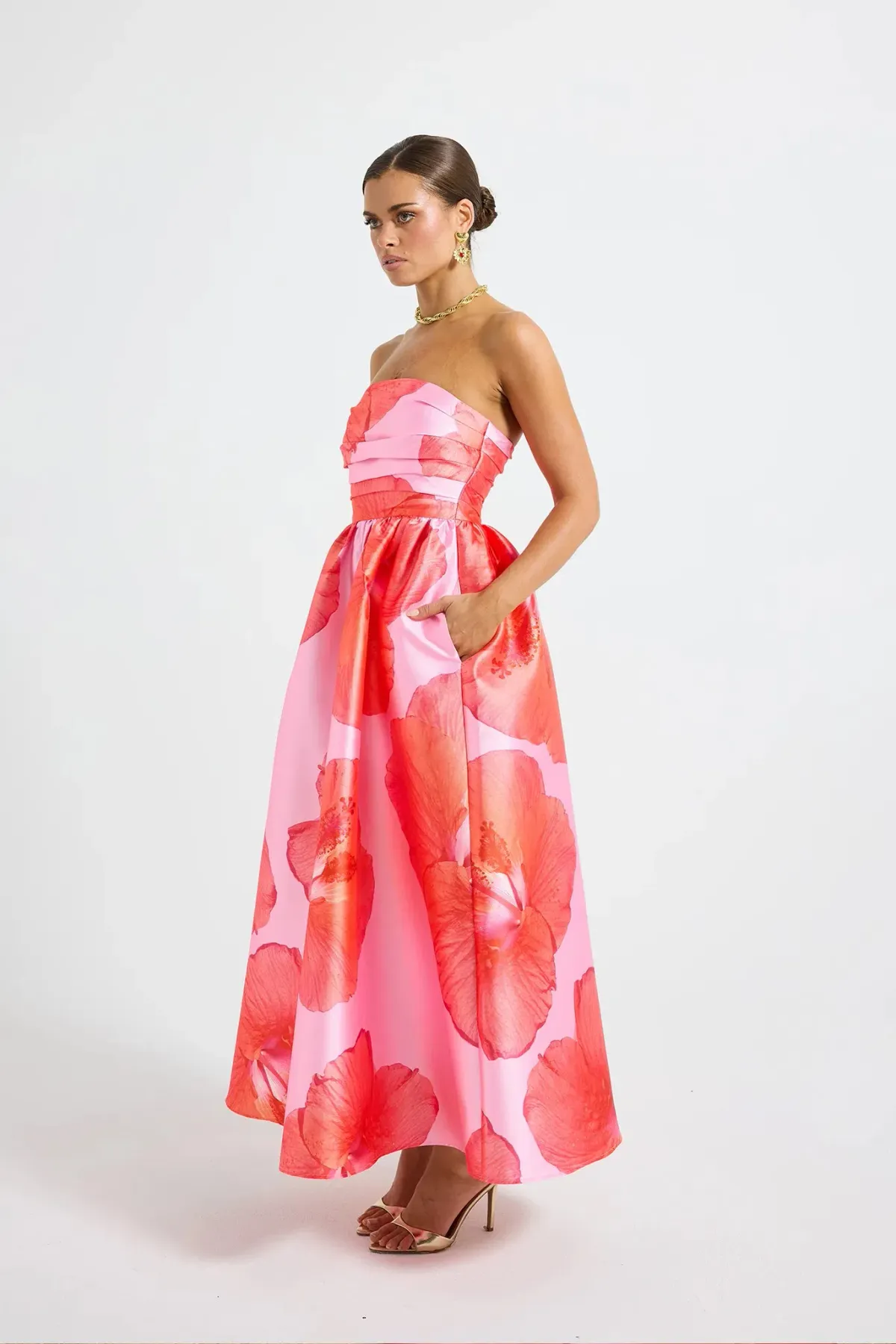 Pasduchas Kalani Midi Dress; size 10 - Image 2