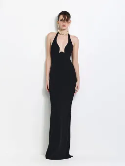 Effie Kats Starla Maxi Gown in Black Size S / AU 8 for rent on The Volte - image 1