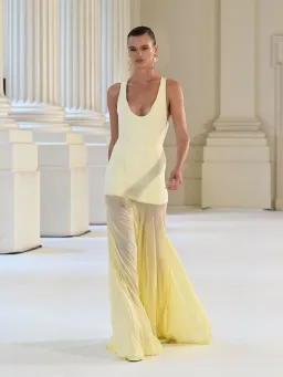 Effie Kats Odessa Maxi Gown in Lemon Size XS / AU 6 for rent on The Volte - image 3