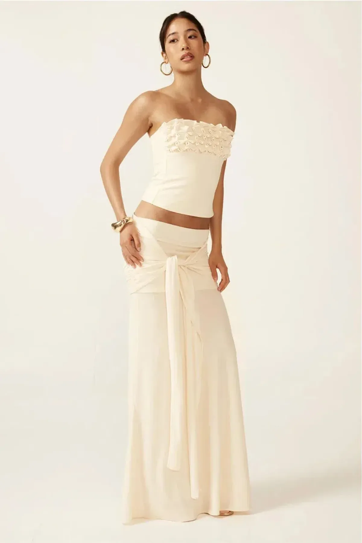 Ance Gria Jude Set Top and Skirt in Ivory Size M / AU 10 - Image 5