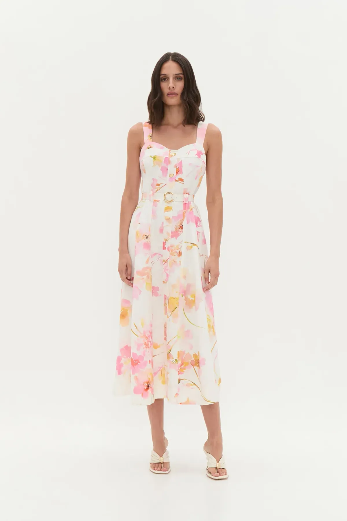 Zarie floral midi dress AJE - Image 1