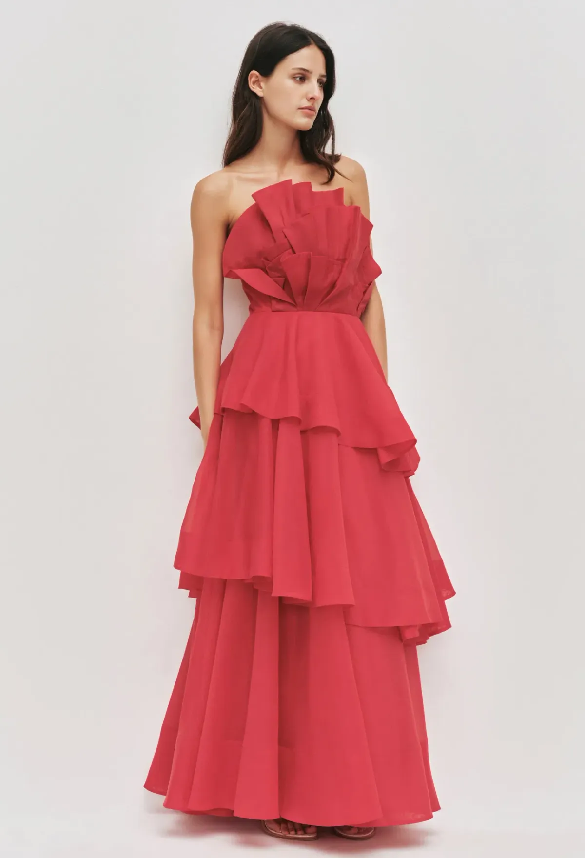 Aje Selestia Gown size 14 Scarlet Red  - Image 1