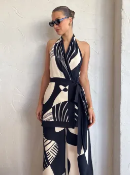 Sir The Label Realisme Wrap Halter Mini Dress Size 4 / AU 14 for rent on The Volte - image 4