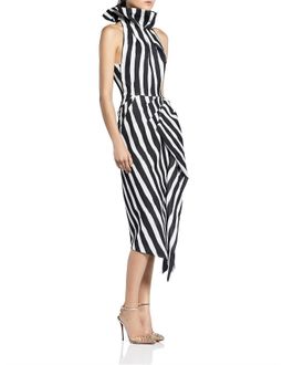 Maticevski  Solar Drape Crepe Dress Black Size 12 for rent on The Volte - image 2