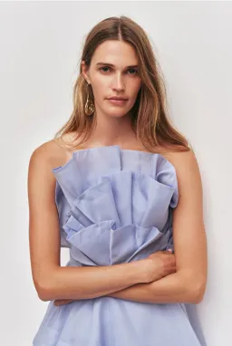 Aje Selestia Gown size 14 Pale Blue for rent on The Volte - image 3