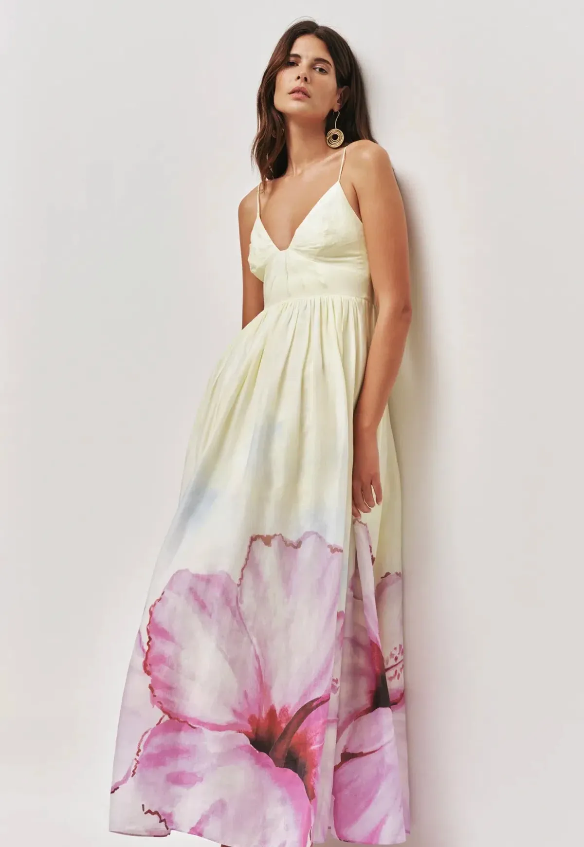 Aje Vacation Maxi Dress Hibiscus print size 8 - Image 3
