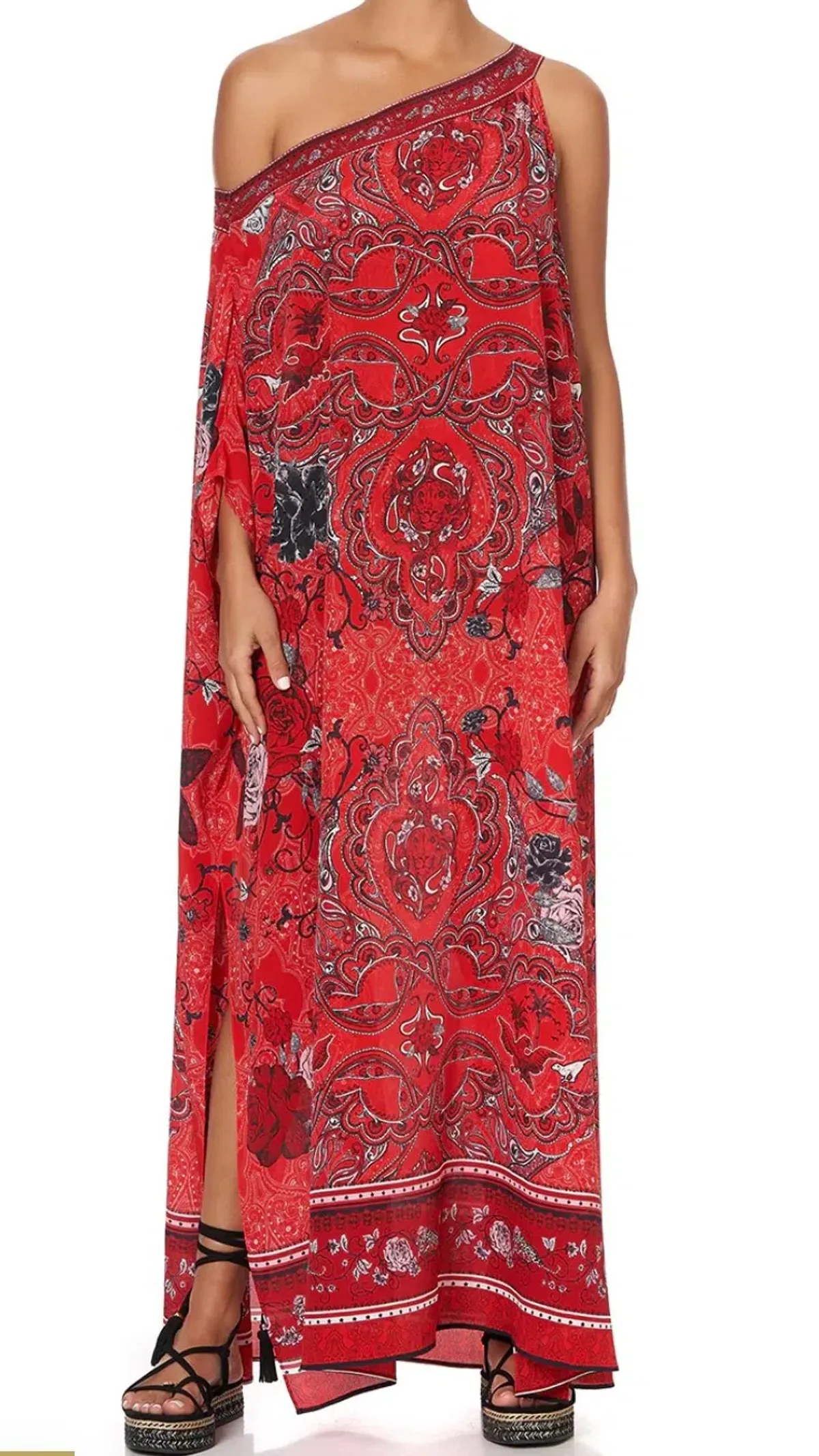 Camilla Pirate Punk One Shoulder Kaftan with Neckband XL - Image 3