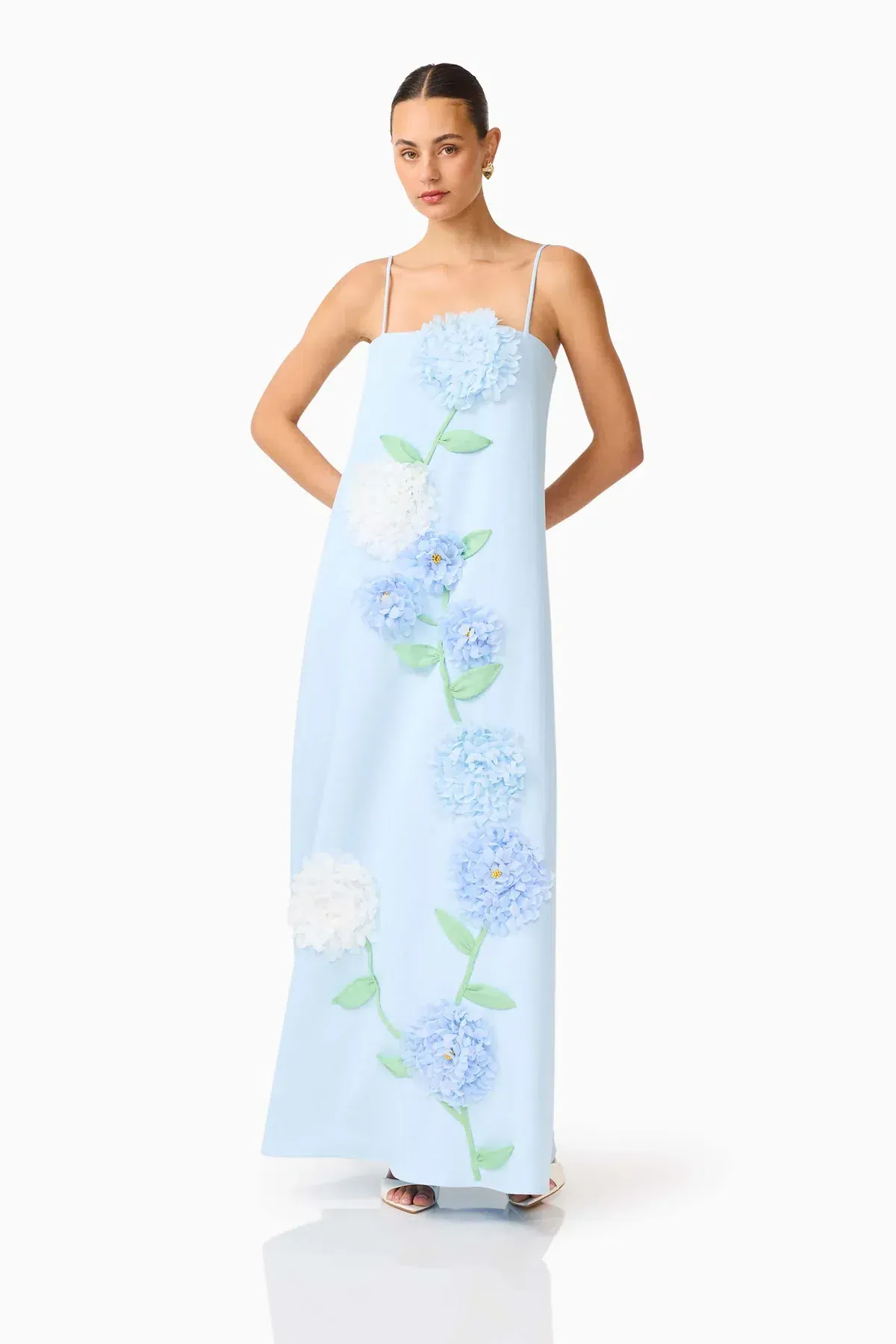 Elliatt Buttercup Maxi Dress in Blue S/AU 8 - Image 3