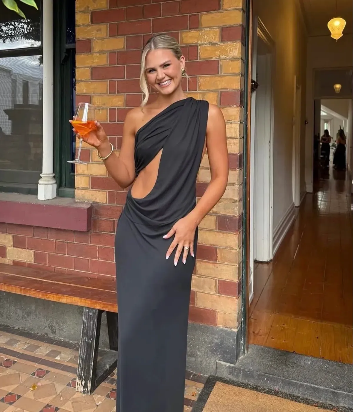 misha the solstice cupro dress black - Image 1