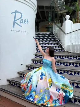 Justin Tong AQUARELLE MIDI DRESS for rent on The Volte - image 9