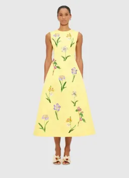 Leo Lin Cleo Sleeveless Midi Dress for rent on The Volte - image 1