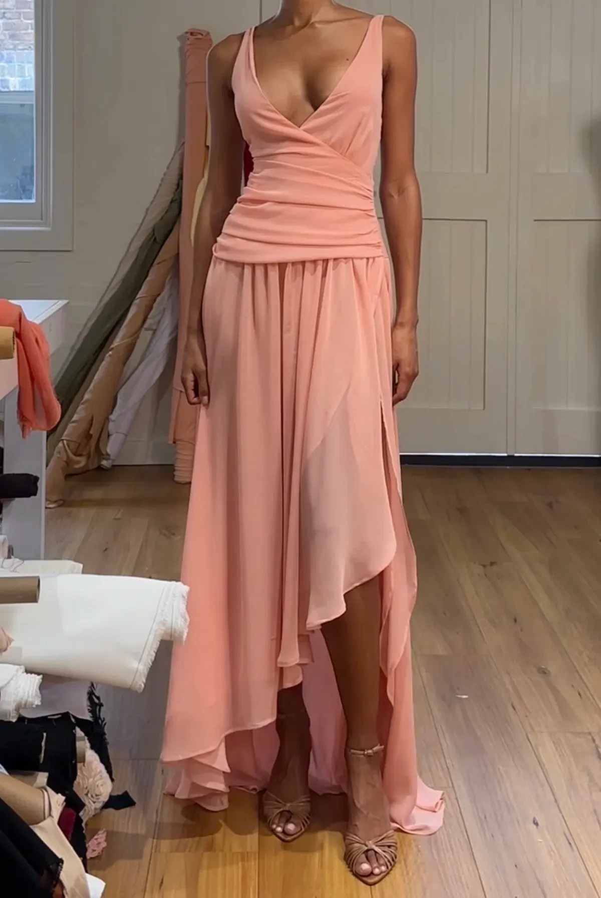 Arcina Ori Delilah Dress Peach XS - Image 2