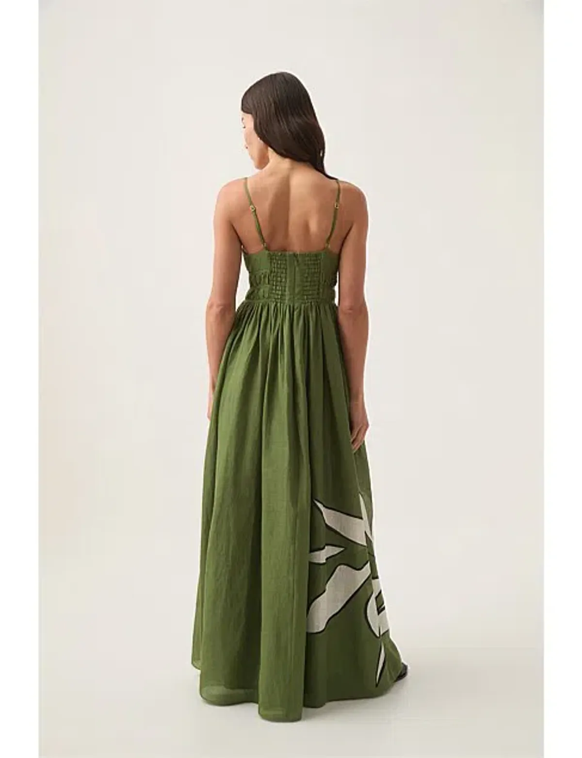 Aje Planetary Maxi Dress in Abstract Fern Size AU 6 - Image 3