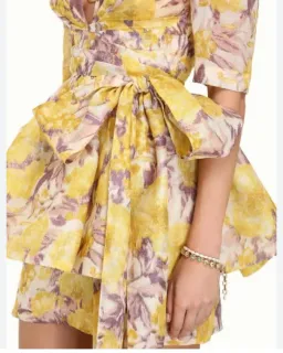 Zimmermann High Tide Peplum Mini Dress Size 0 (AU 6–8) for rent on The Volte - image 3