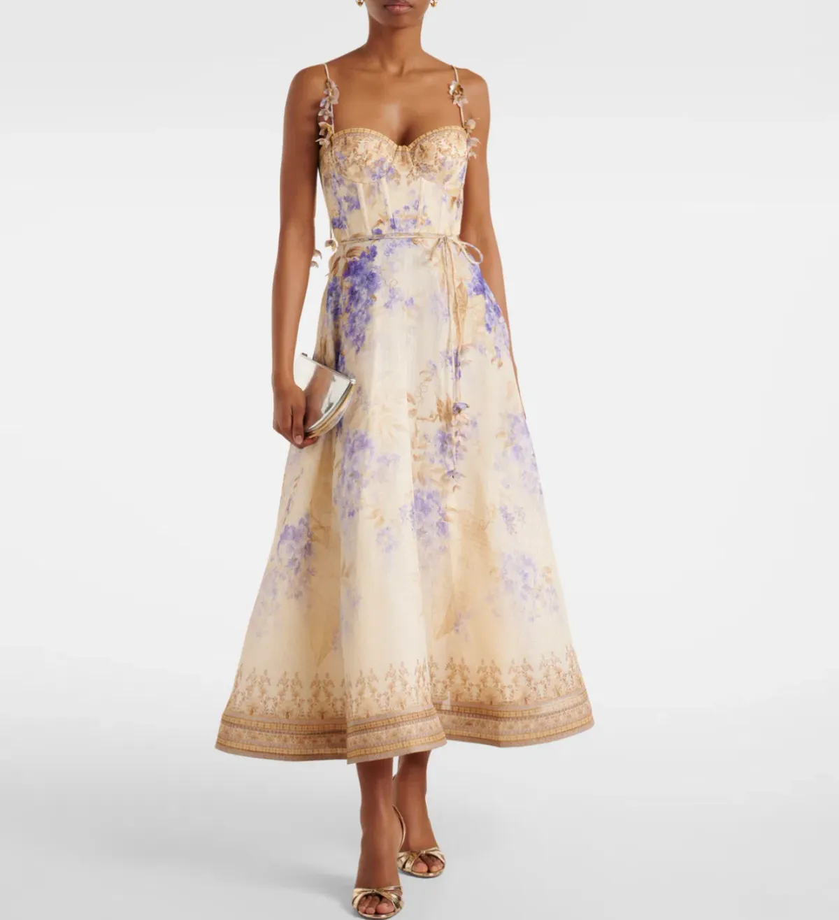 Zimmermann Dawning Corset Picnic Midi Size 0 - Image 1