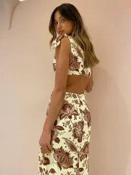 SIR THE LABEL REI KNOT MAXI DRESS IN FLORAL SIZE 6 for rent on The Volte - image 5