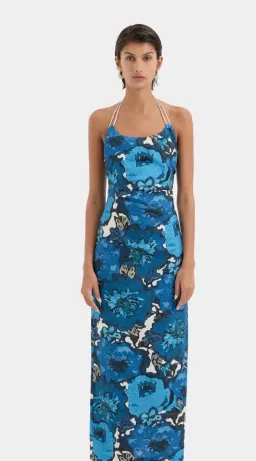 SIR THE LABEL CAMELLIA MIDI DRESS FLORAL PRINT SIZE 0P/AU 4 for rent on The Volte - image 1
