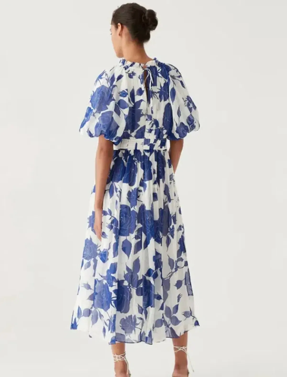 Aje Elysium Blouson Midi Dress (size 8) - Image 3