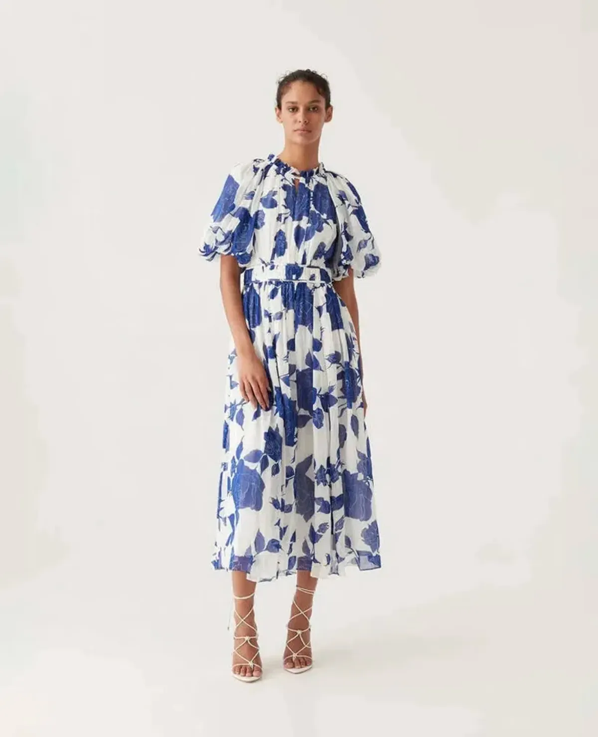 Aje Elysium Blouson Midi Dress (size 8) - Image 1