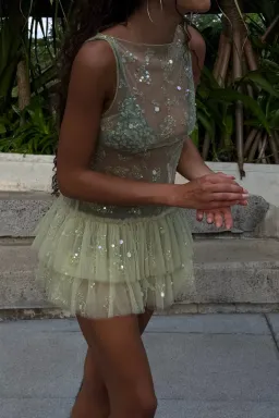 Dyspnea - TROPHY TULLE MINI DRESS - Size XL  for rent on The Volte - image 2