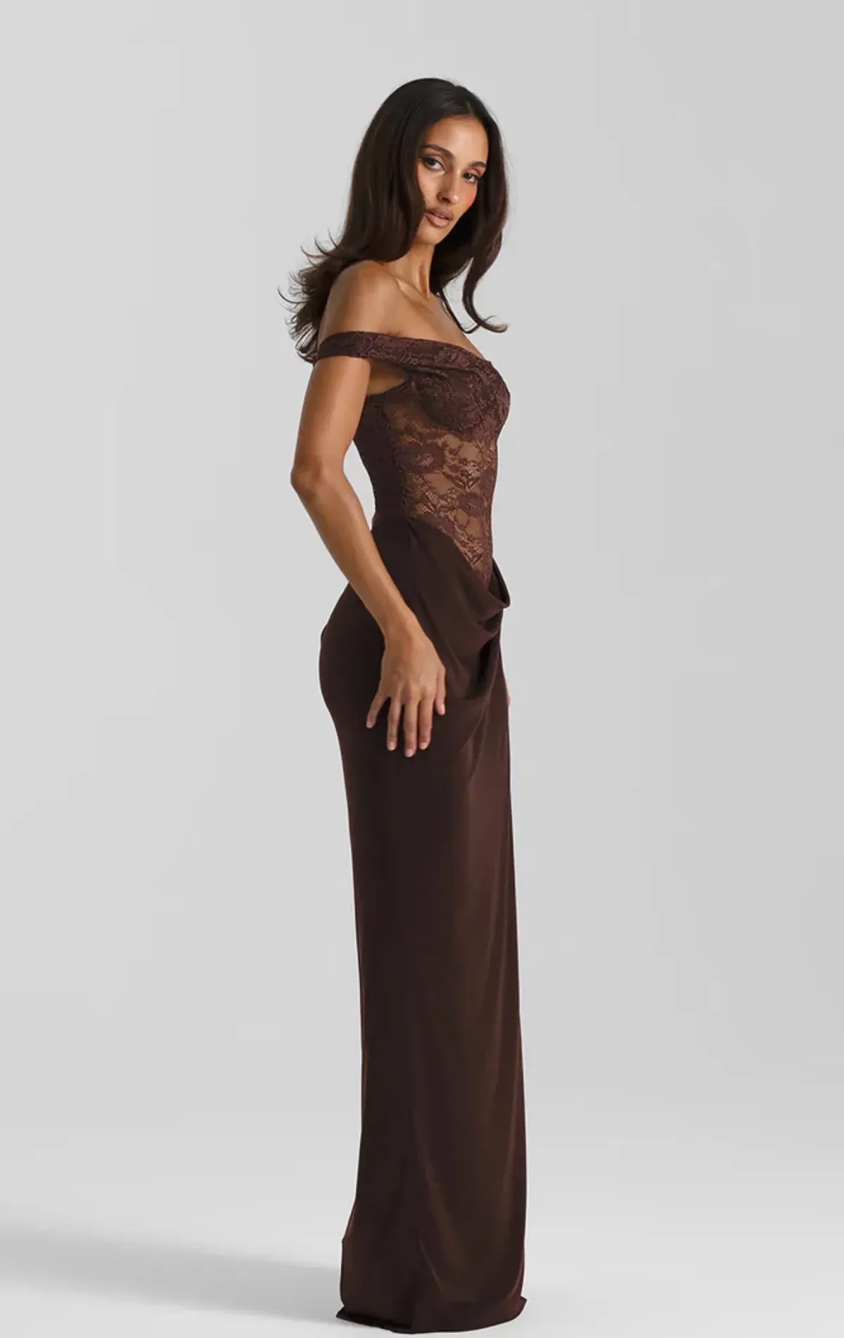 NATALIE ROLT - SLOANE DRESS - ESPRESSO - Image 4