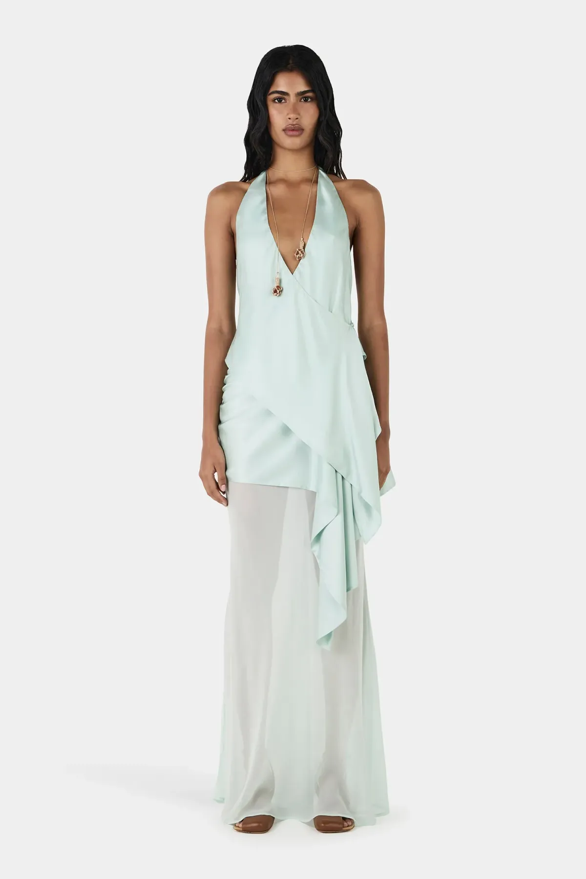 Hansen And Gretel Aisling Halter Top Seafoam Mint Size 10 - Image 5