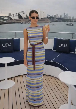 Sir The Label Coastline Tie Dress size 2 / 10 Cali Stripe for rent on The Volte - image 1