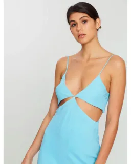 Bec and Bridge Marine Dreams Midi Dress Aqua size 6 for rent on The Volte - image 2